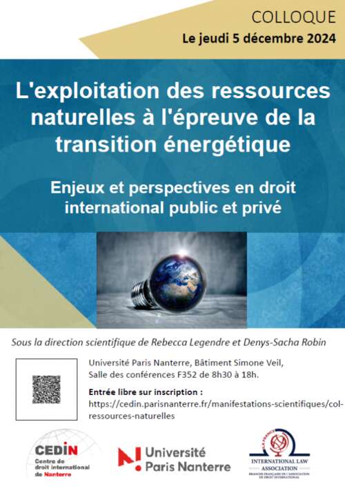 Photo de l'article : Intervention à un colloque - Focus sur les besoins énergétiques du secteur numérique : à la recherche d’une éthique de l’innovation (Nanterre)