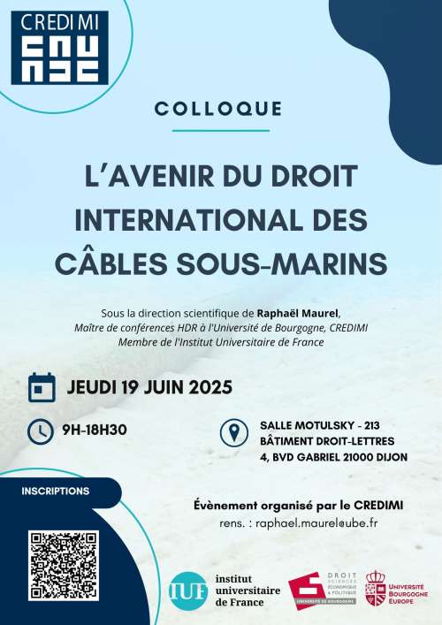 Photo de l'article : Colloque L'avenir du droit international des câbles sous-marins