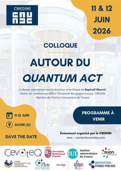 Photo de l'article : 11 et 12 juin 2026 - Colloque international 