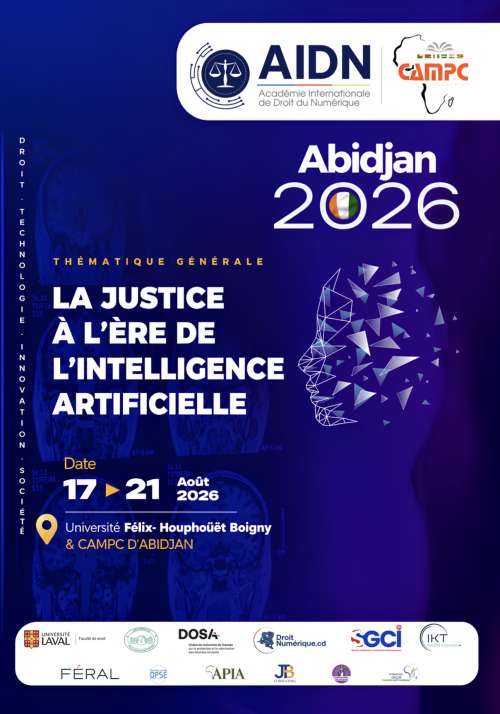 18 août 2026 - Conférence à l'Académie internationale de droit du numérique Photo de l'article : 18 août 2026 - Conférence à l'Académie internationale de droit du numérique