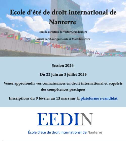 Photo de l'article : 2 juillet 2026 - Intervention à l'EEDIN 