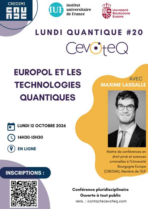 Photo de l'article : 12 octobre 2026 - Lundi Quantique #20 avec Maxime Lassalle (en ligne)