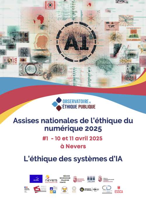 Photo de l'article : Assises nationales de l'éthique du numérique #1 - L'éthique des systèmes d'IA
