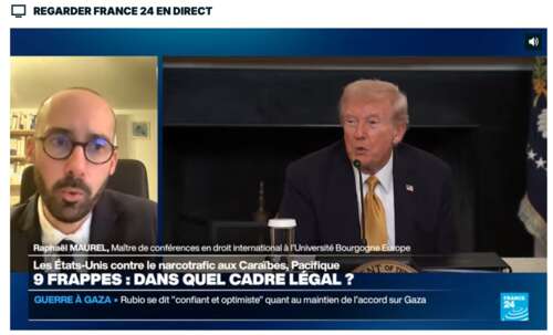 Photo de l'article : 23 octobre - Interview au journal de France 24 (en ligne)