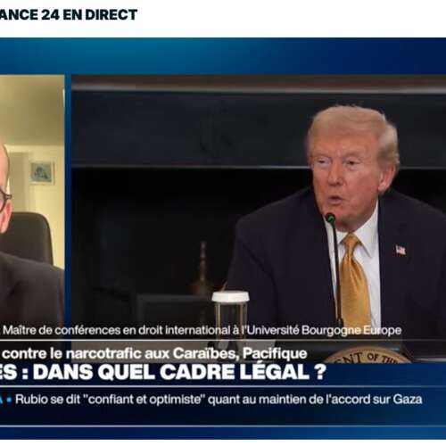 Photo de l'article : 23 octobre - Interview au journal de France 24 (en ligne)