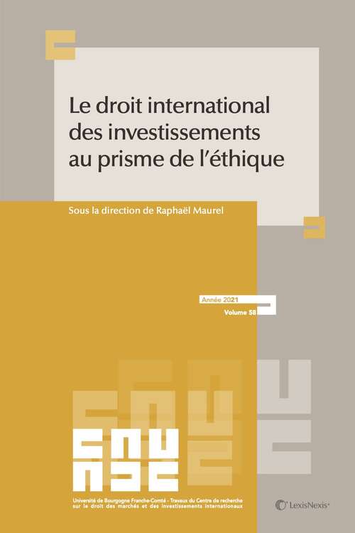 Photo de l'article : Le droit international des investissements au prisme de l’éthique