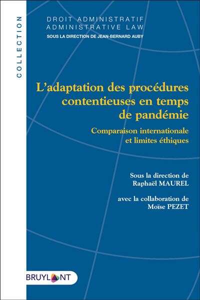 Photo de l'article : L’adaptation des procédures contentieuses en temps de pandémie. Comparaison internationale et limites éthiques