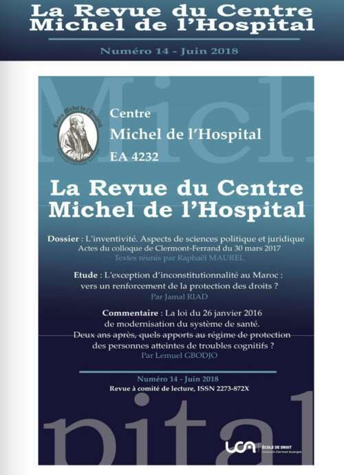 Photo de l'article : L’inventivité. Aspects de sciences juridique et politique
