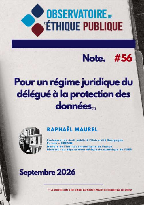 Photo de l'article : 15 septembre 2026 - Publication d'une Note OEP 