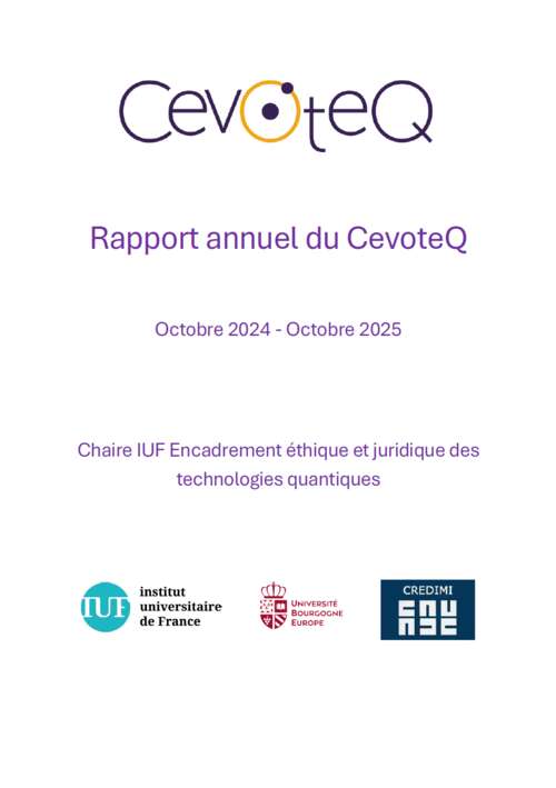 Photo de l'article : 8 octobre - Publication du rapport annuel du CevoteQ